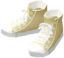 "Canvas Sneakers (Beige)" Mii shoes part in Pikmin Bloom.
