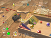 Captain Olimar throwing Yellow Pikmin at some treasure near a petrified Red Bulborb in Lost Toy Box sublevel 1.