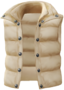 "Down Vest (White)" Mii outerwear part in Pikmin Bloom. Original filename is icon_of0099_Jac_DownJacket1_c03.