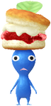 A Blue Special Decor Pikmin with Afternoon Tea decor from Pikmin Bloom.
