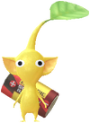 A Yellow Appliances Store Decor Pikmin with Battery decor from Pikmin Bloom.