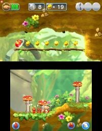 The room with a branch, Sparklium Seeds, and Bouncy Mushrooms in Mushroom Valley.