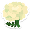 Lifelog artwork of a white marigold from Pikmin Bloom.