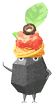 Lifelog artwork of a Rock Italian Restaurant Decor Pikmin with Pasta decor from Pikmin Bloom.
