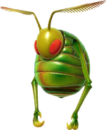 A render of a Swooping Snitchbug from Pikmin 4.