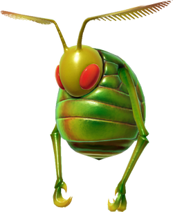 A render of a Swooping Snitchbug from Pikmin 4.