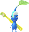 A Blue Pharmacy Decor Pikmin with Toothbrush decor from Pikmin Bloom.