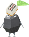 A Rock Special Decor Pikmin with Mahjong Tile decor from Pikmin Bloom.