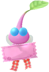 A Winged Special Decor Pikmin with Valentine Sticker decor from Pikmin Bloom.
