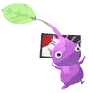 Lifelog artwork of a Purple Special Decor Pikmin with Hanafuda Card (Volume 1) decor from Pikmin Bloom.