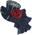 "Gothic Hat (Jet Black)" Mii head item part in Pikmin Bloom.