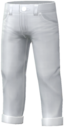 "Cuffed Jeans (White)" Mii bottom part in Pikmin Bloom. Original filename is icon_of0061_Pan_JeansRegular1_c03.