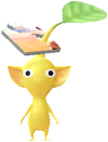 A Yellow Special Decor Pikmin with Puzzle: 2023 Summer Memories decor from Pikmin Bloom.