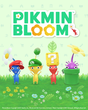 Promotional image for The Super Mario Galaxy Movie Event in Pikmin Bloom.