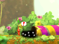 The dusty Pikmin cutscene in Cherrystone Pass.