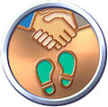 The second friendship badge from Pikmin Bloom.