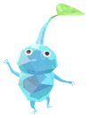 Lifelog artwork of an Ice Pikmin with no decor from Pikmin Bloom.