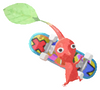 Lifelog artwork of a Red Special Decor Pikmin with Fingerboard decor from Pikmin Bloom.