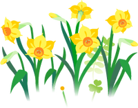 Yellow daffodil flowers icon.png