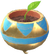 Icon of the ice blue gold seedling in Pikmin Bloom.