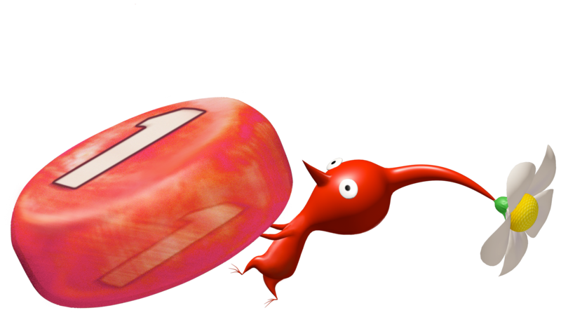 File:Red Pikmin and Pellet P1 art.png