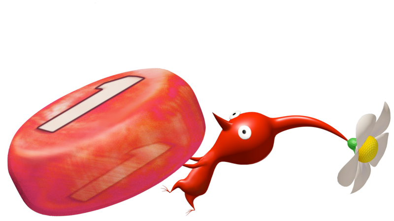 File:Red Pikmin and Pellet P1 art.png