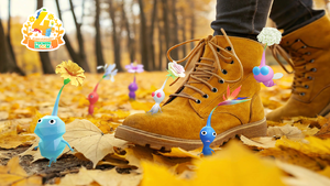 Promotional image for the 4th Anniversary Community Week in Pikmin Bloom.