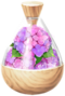A full jar of red hydrangea petals from Pikmin Bloom.