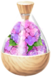 A full jar of red hydrangea petals from Pikmin Bloom.