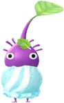 A Purple Special Decor Pikmin with Ice Cream: Classic decor from Pikmin Bloom.
