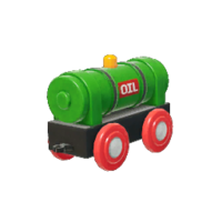 Icon for the Middle-Management Tank Car, from Pikmin 4's Treasure Catalog.