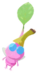 Lifelog artwork of a Winged Supermarket Decor Pikmin with Banana decor from Pikmin Bloom.