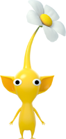 A Yellow Pikmin from Pikmin 4 (reused from Hey! Pikmin).