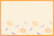 An event postcard in Pikmin Bloom, for Halloween 2022.