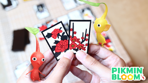 Promotional image for the 2022 Flower Card Event in Pikmin Bloom.