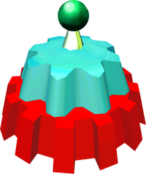 Artwork of the Zirconium Rotor from Pikmin.