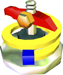 Artwork of the Shock Absorber from Pikmin.