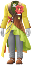 "4th Anniversary Suit (Yellow)" Mii costume in Pikmin Bloom.