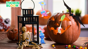 Promotional image for the 2026 Halloween Event in Pikmin Bloom.
