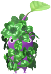 Purple Decor Pikmin with a Four-Leaf Clover costume.