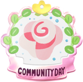 Anniversary Rose Community Day badge from Pikmin Bloom.