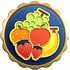 The "Fruit Ballad" badge in Pikmin 3 Deluxe.