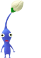 Clay art of a Blue Pikmin in its second stage of maturity.