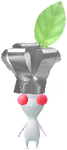 A White Restaurant Decor Pikmin with Chef Hat decor from Pikmin Bloom.