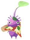 Lifelog artwork of a Purple Italian Restaurant Decor Pikmin with Pizza decor from Pikmin Bloom.