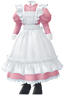 "Victorian Maid Dress (Rose)" Mii costume in Pikmin Bloom.
