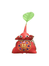 An animation of a Red Pikmin with a Lunar New Year Ornament: Red from Pikmin Bloom