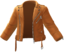 "Faux Leather Jacket (Brown)" Mii outerwear part in Pikmin Bloom.