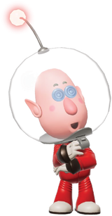 A render of Russ taken from a Pikmin Garden coloring page preview.
