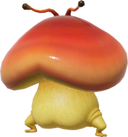 Render of a Puffstool from Pikmin 4.